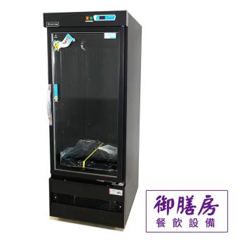 黑色單門玻璃展示冰箱(冷藏)
