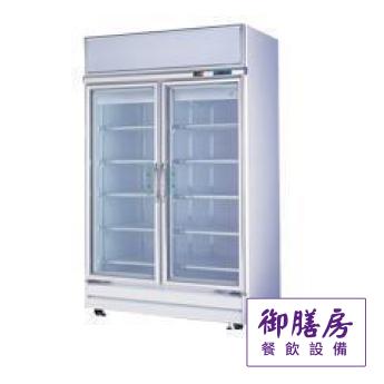 瑞興 雙門玻璃展示冰箱 (冷藏/冷凍)