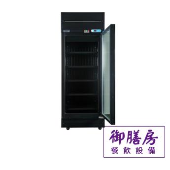 黑色單門玻璃展示冰箱 (冷凍)