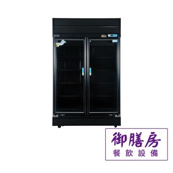 黑色雙門玻璃展示冰箱(冷藏) 