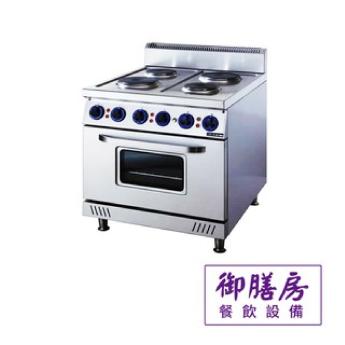 電力式四口爐+烤箱